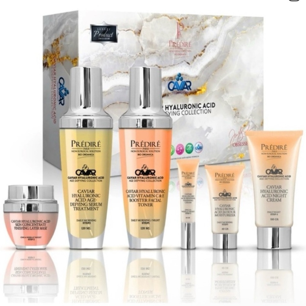 PréDIRE Caviar Hyaluronic Acid Serum & Face Oil - Gold and Silver